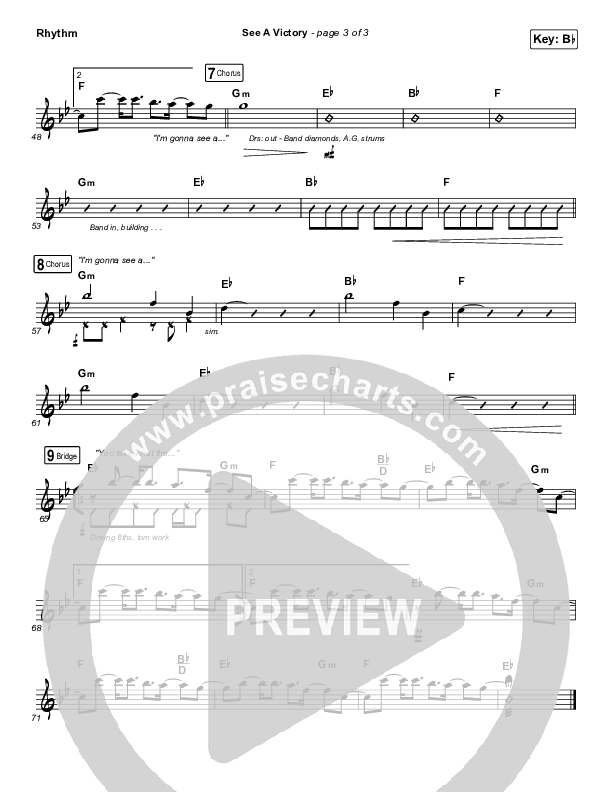 See A Victory Rhythm Chart (Elevation Worship)