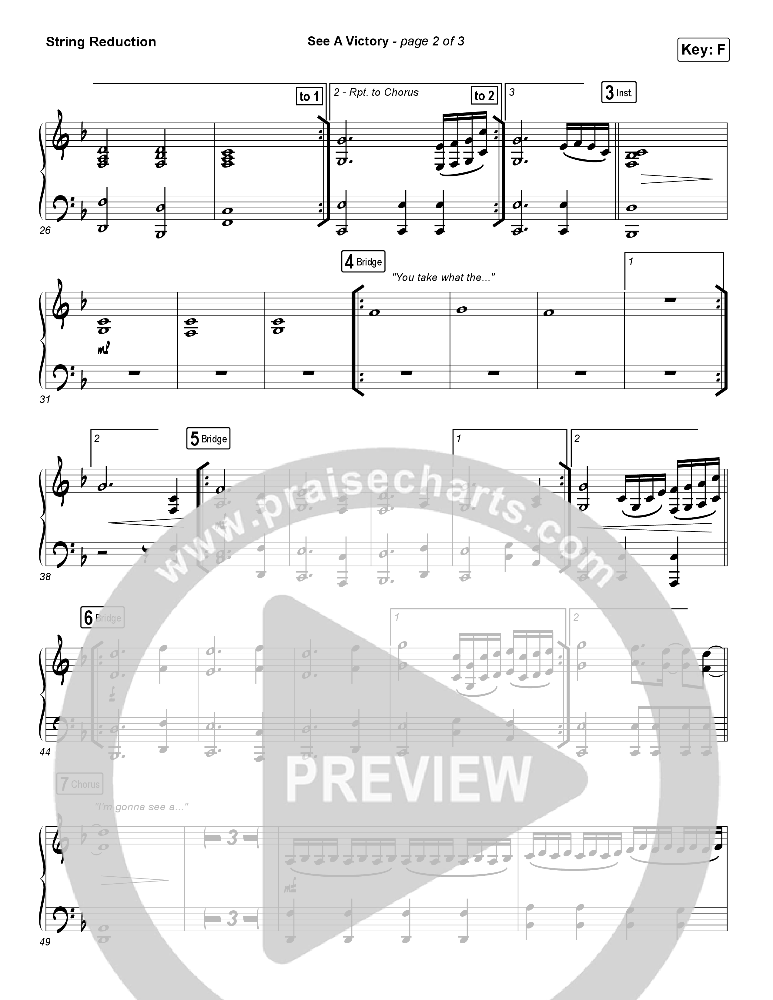 See A Victory String Reduction (Elevation Worship)