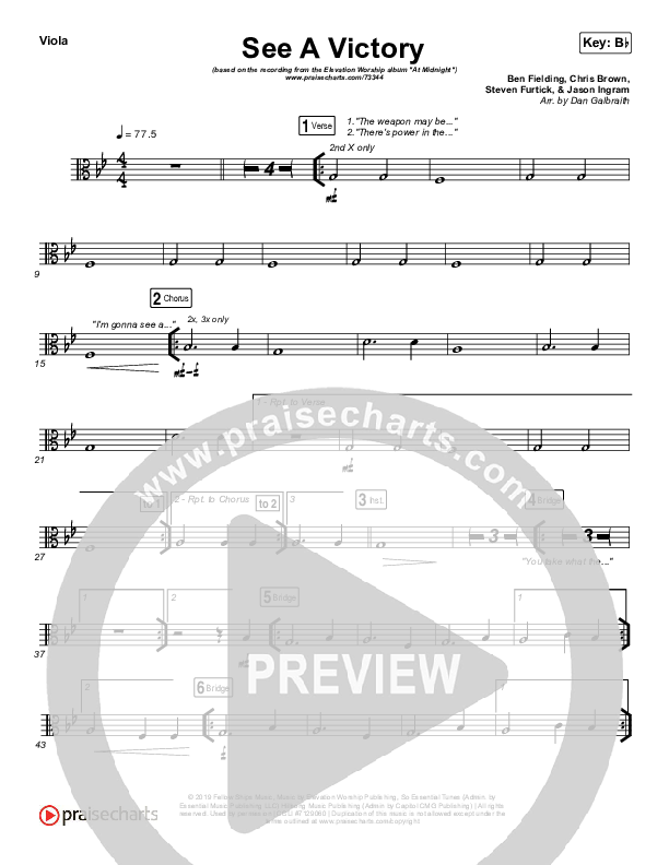 See A Victory Viola (Elevation Worship)