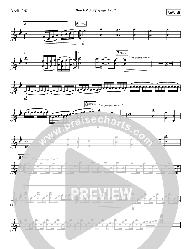 See A Victory Violin 1,2 (Elevation Worship)