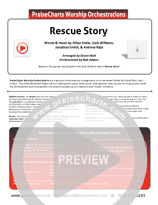 Rescue Story Cover Sheet (Zach Williams)