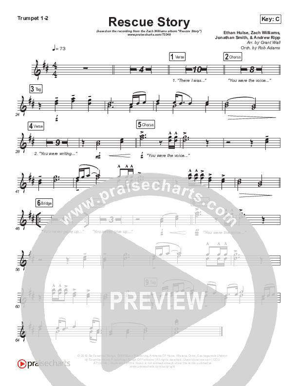 Rescue Story Brass Pack (Zach Williams)