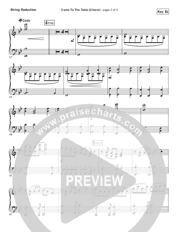 Come To The Table (Choral Anthem SATB) String Pack (Sidewalk Prophets / Arr. Luke Gambill)