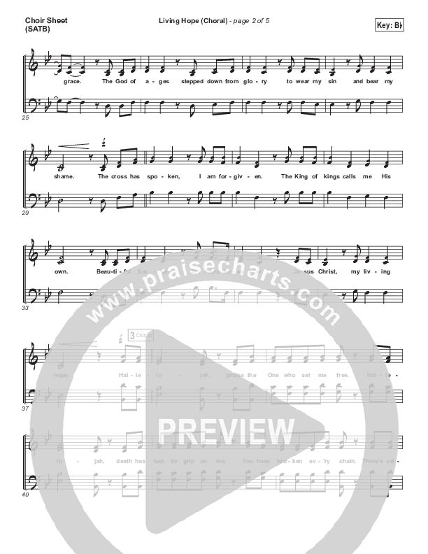 Living Hope (Choral Anthem SATB) Choir Sheet (SATB) (Bethel Music / Bethany Wohrle / Arr. Luke Gambill)