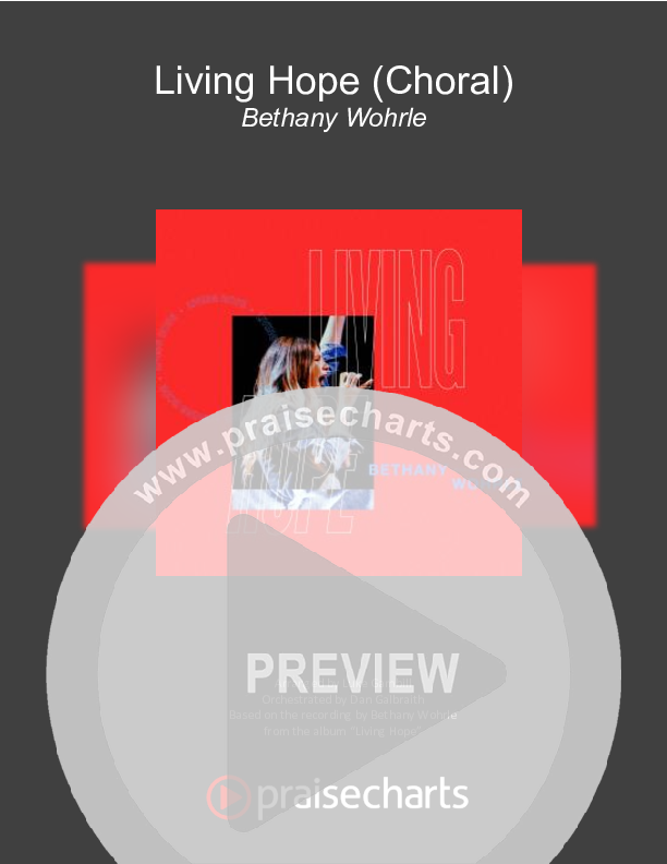 Living Hope (Choral Anthem SATB) Cover Sheet (Bethel Music / Bethany Wohrle / Arr. Luke Gambill)