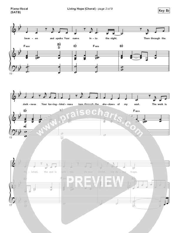 Living Hope (Choral Anthem SATB) Piano/Vocal Pack (Bethel Music / Bethany Wohrle / Arr. Luke Gambill)