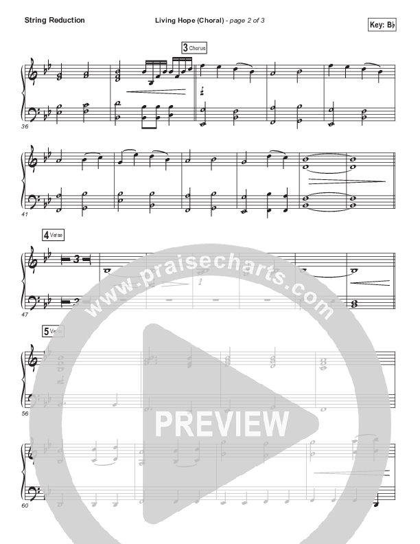 Living Hope (Choral Anthem SATB) String Pack (Bethel Music / Bethany Wohrle / Arr. Luke Gambill)