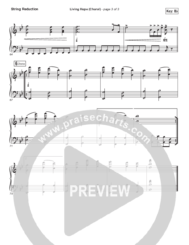 Living Hope (Choral Anthem SATB) String Pack (Bethel Music / Bethany Wohrle / Arr. Luke Gambill)