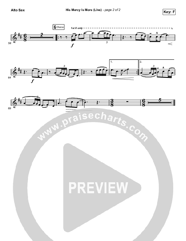 His Mercy Is More (Choral Anthem SATB) Alto Sax (Shane & Shane/The Worship Initiative / Arr. Luke Gambill)