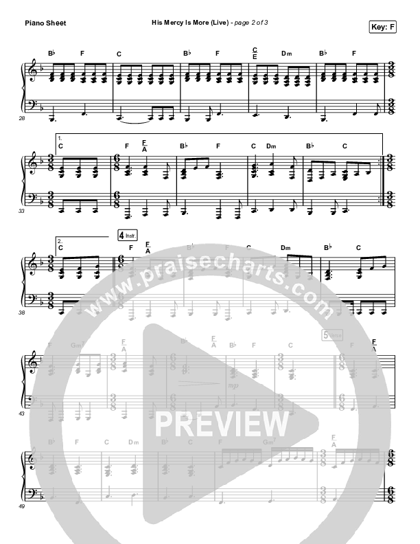 His Mercy Is More (Choral Anthem SATB) Piano Sheet (Shane & Shane/The Worship Initiative / Arr. Luke Gambill)