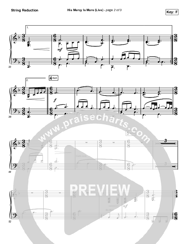 His Mercy Is More (Choral Anthem SATB) String Reduction (Shane & Shane/The Worship Initiative / Arr. Luke Gambill)