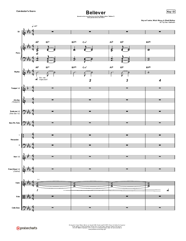 Believer Orchestration (Rhett Walker Band)