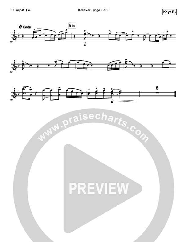 Believer Trumpet 1,2 (Rhett Walker Band)