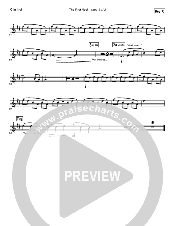 The First Noel Clarinet (Third Day)