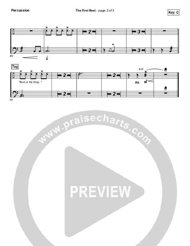 The First Noel Percussion (Third Day)