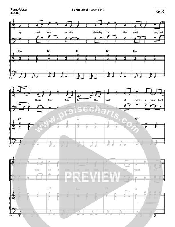 The First Noel Piano/Vocal (Third Day)