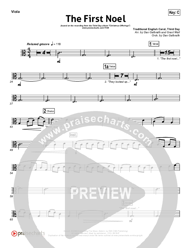 The First Noel Viola (Third Day)