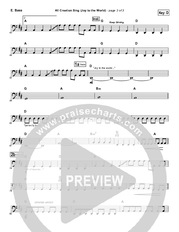 All Creation Sing (Joy To The World) Bass Guitar (FEE Band)