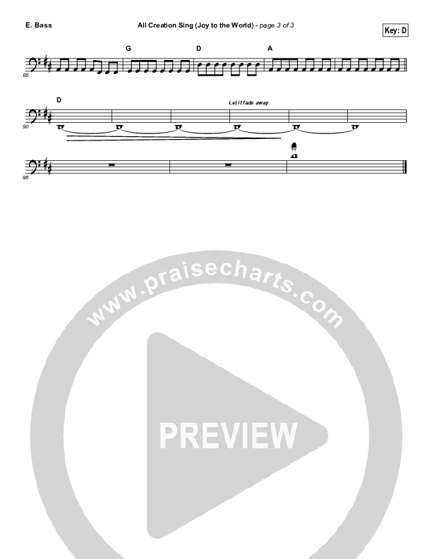 All Creation Sing (Joy To The World) Bass Guitar (FEE Band)