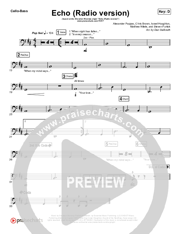 Echo (Radio) Cello/Bass (Elevation Worship)