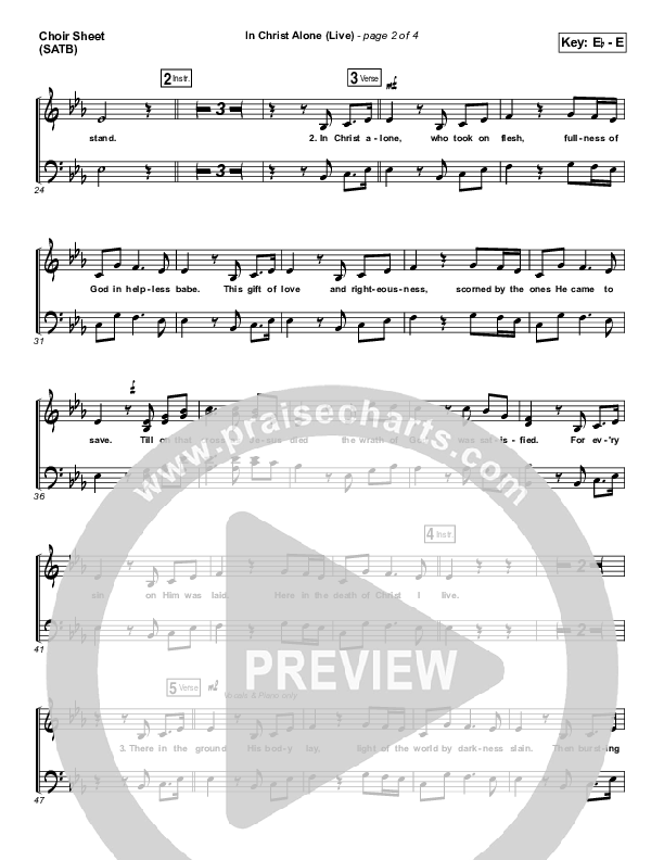 In Christ Alone (Live) Choir Vocals (SATB) (Keith & Kristyn Getty)