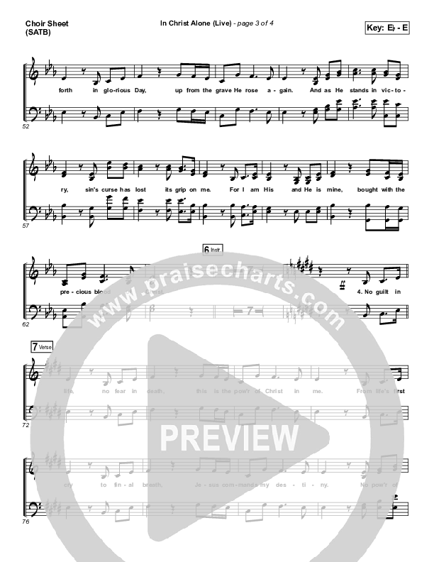 In Christ Alone (Live) Choir Vocals (SATB) (Keith & Kristyn Getty)