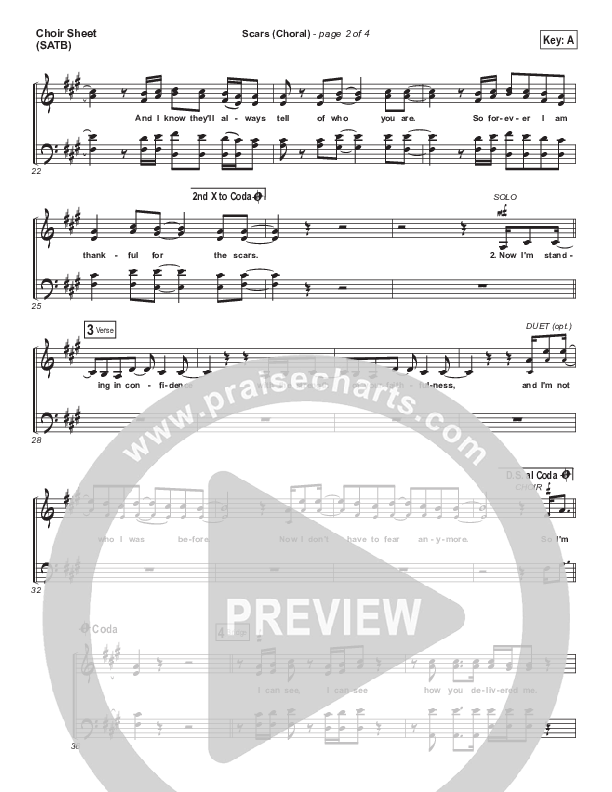Scars (Choral Anthem SATB) Choir Sheet (SATB) (I Am They / Arr. Luke Gambill)