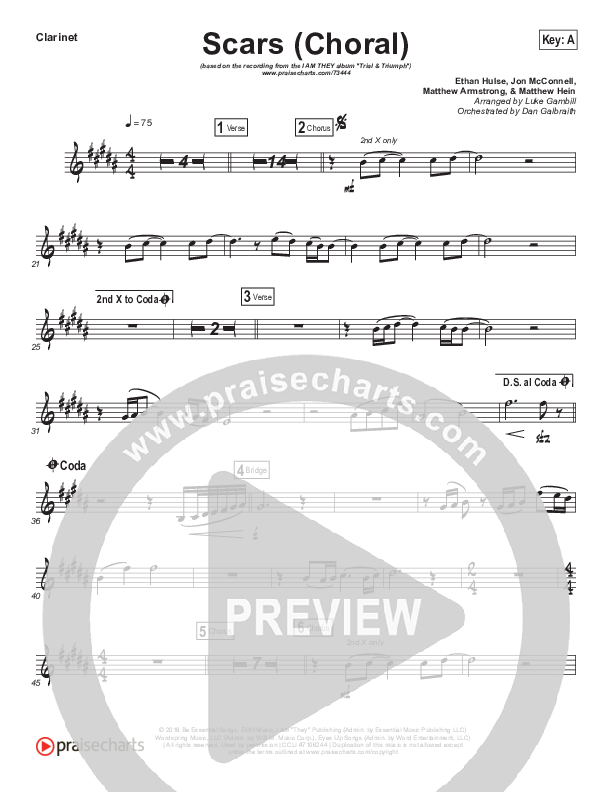 Scars (Choral Anthem SATB) Wind Pack (I Am They / Arr. Luke Gambill)
