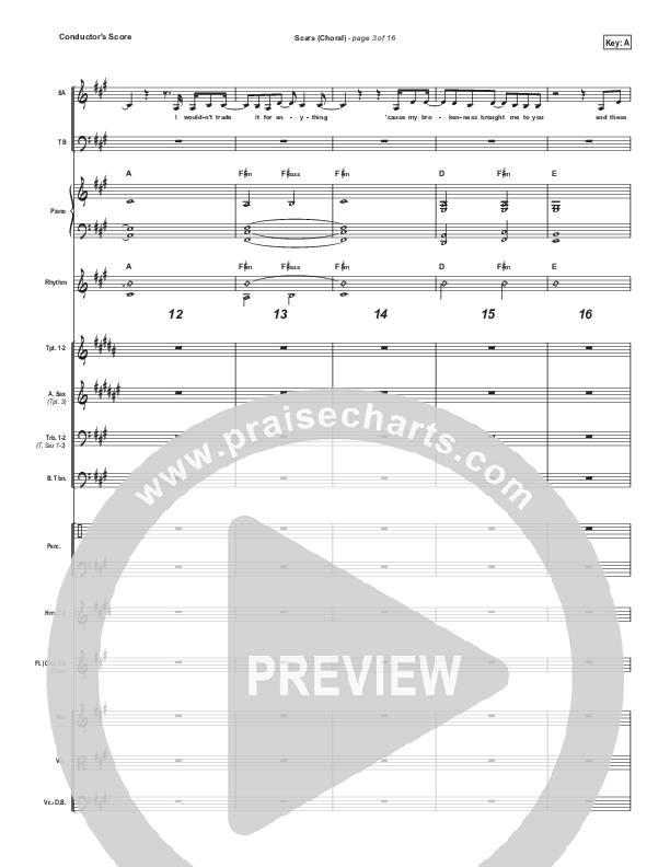 Scars (Choral Anthem SATB) Conductor's Score (I Am They / Arr. Luke Gambill)