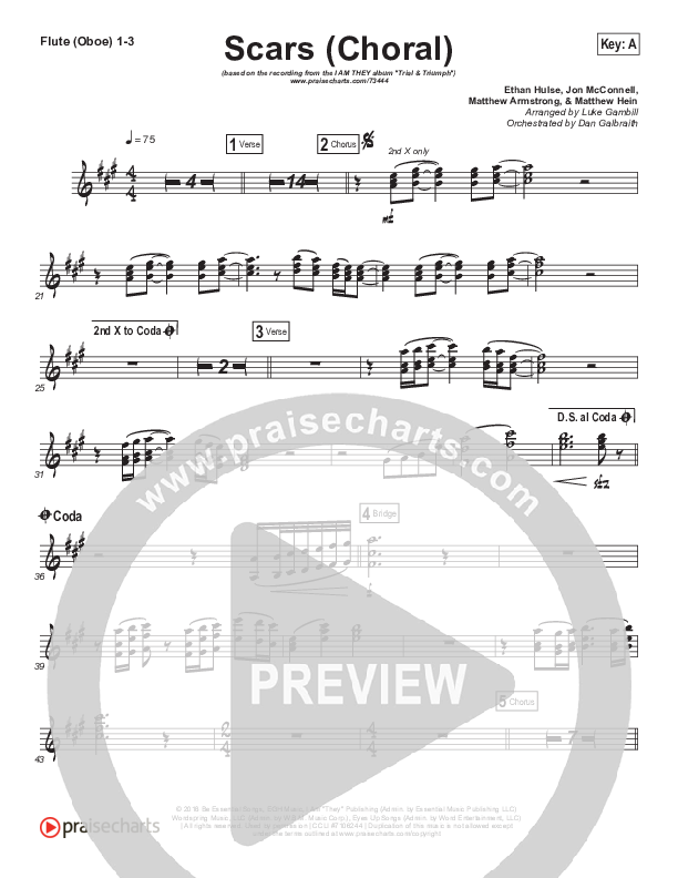 Scars (Choral Anthem SATB) Wind Pack (I Am They / Arr. Luke Gambill)