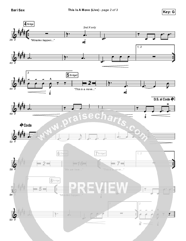 This Is A Move (Live) Bari Sax (Brandon Lake)