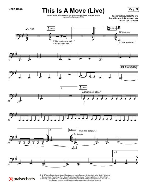 This Is A Move (Live) Cello/Bass (Brandon Lake)