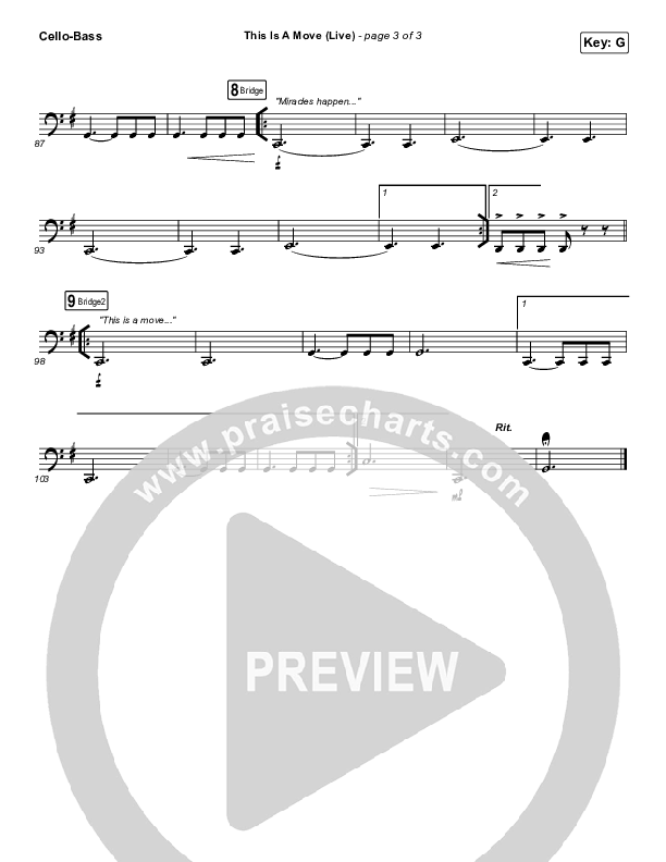 This Is A Move (Live) Cello/Bass (Brandon Lake)