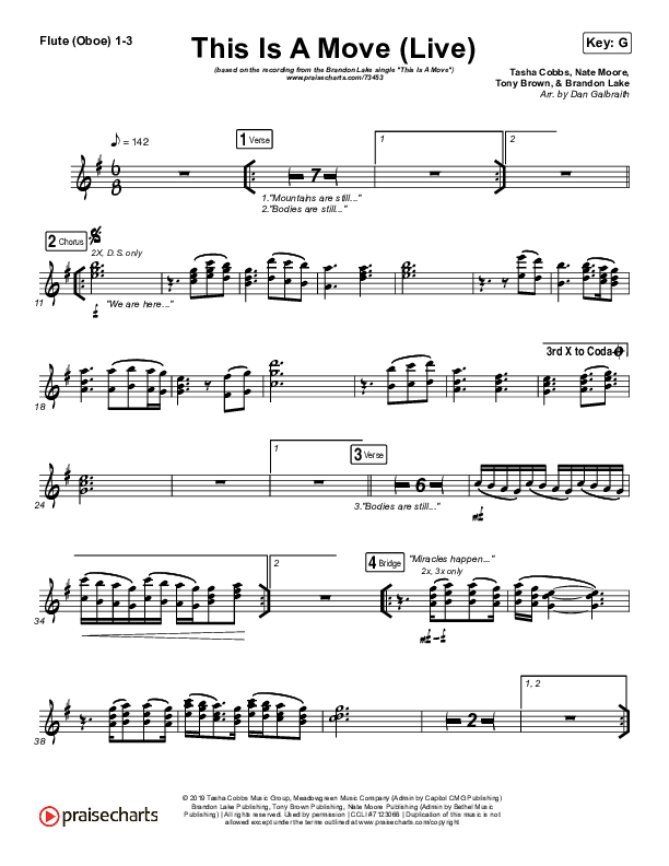 This Is A Move (Live) Flute/Oboe 1/2/3 (Brandon Lake)