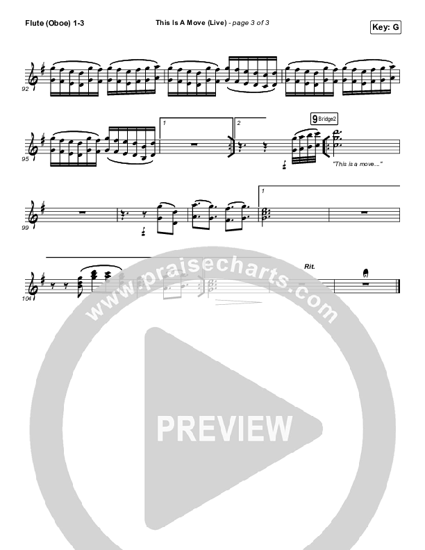 This Is A Move (Live) Flute/Oboe 1/2/3 (Brandon Lake)