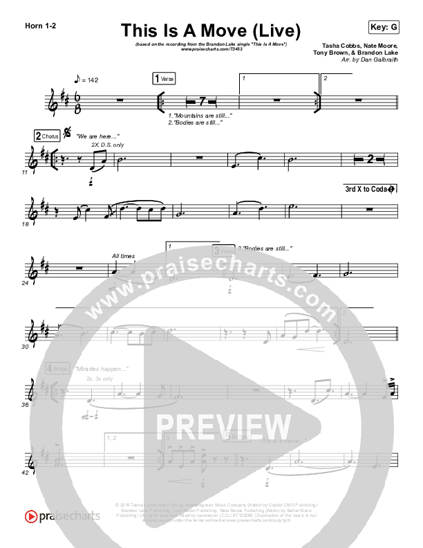 This Is A Move (Live) Brass Pack (Brandon Lake)