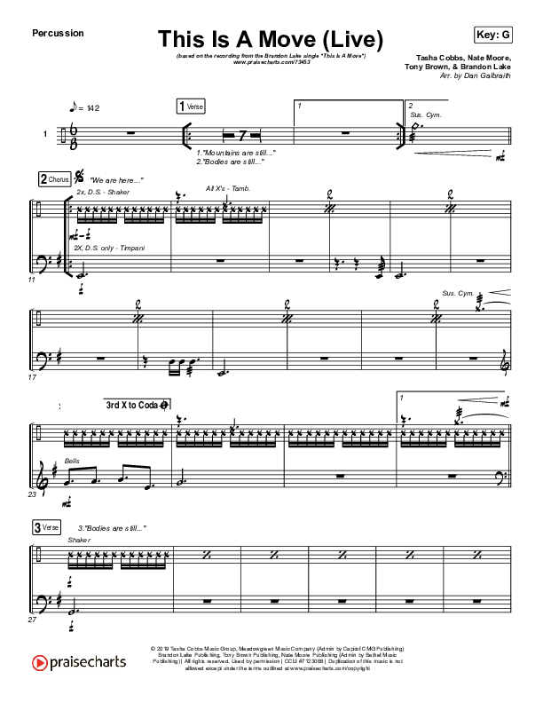 This Is A Move (Live) Percussion (Brandon Lake)