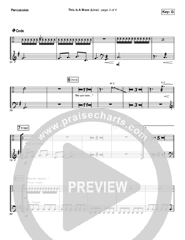 This Is A Move (Live) Percussion (Brandon Lake)