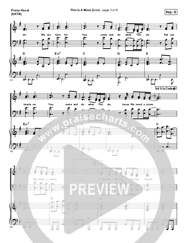 This Is A Move (Live) Piano/Vocal Pack (Brandon Lake)