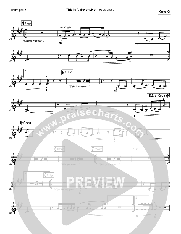 This Is A Move (Live) Trumpet 3 (Brandon Lake)