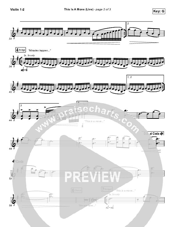 This Is A Move (Live) Violin 1/2 (Brandon Lake)