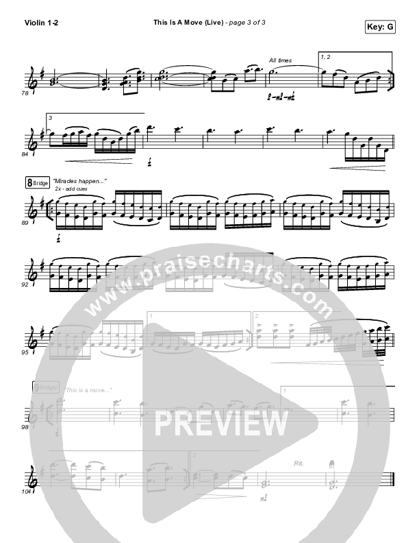 This Is A Move (Live) Violin 1/2 (Brandon Lake)