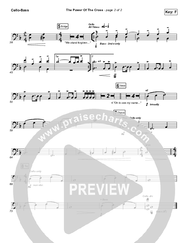 The Power Of The Cross Cello/Bass (Shane & Shane / The Worship Initiative)