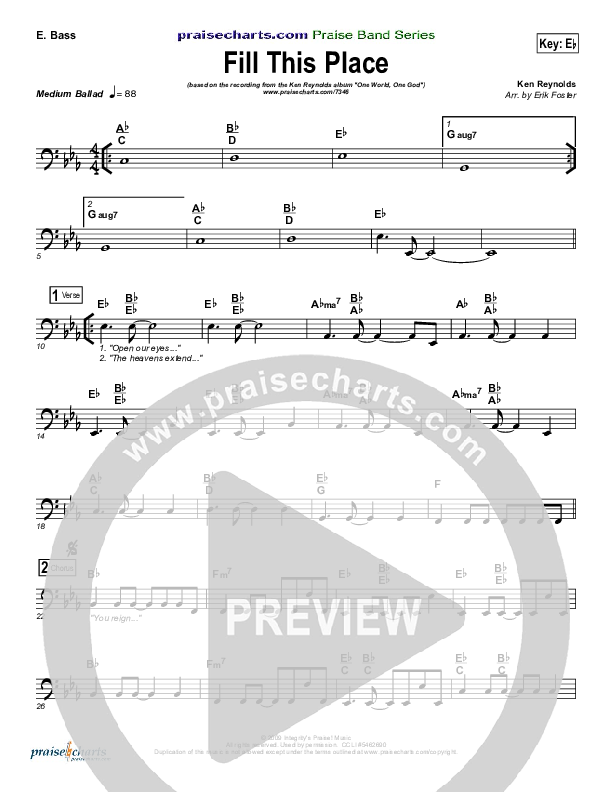 Fill This Place Bass Guitar (Ken Reynolds)