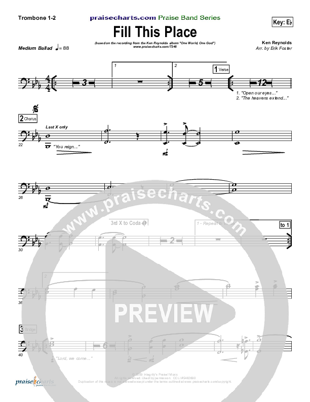 Fill This Place Trombone 1/2 (Ken Reynolds)