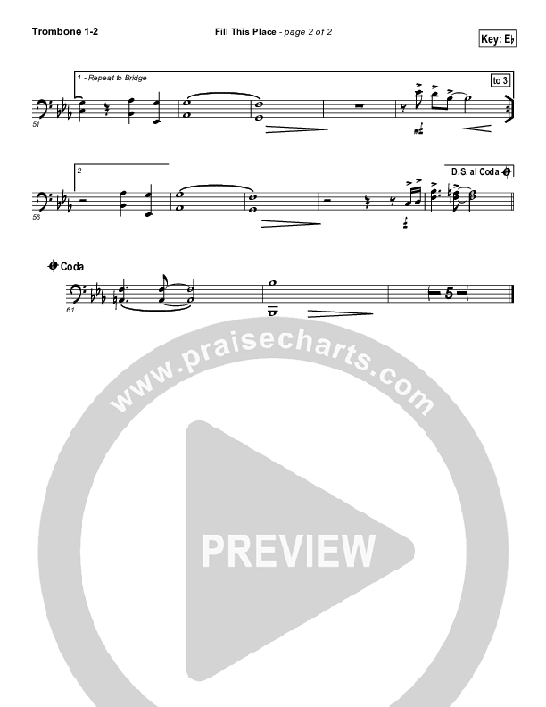 Fill This Place Trombone 1/2 (Ken Reynolds)