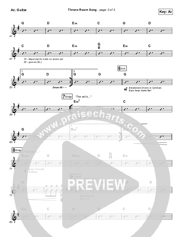 Throne Room Song Acoustic Guitar (People & Songs / May Angeles / Ryan Kennedy)