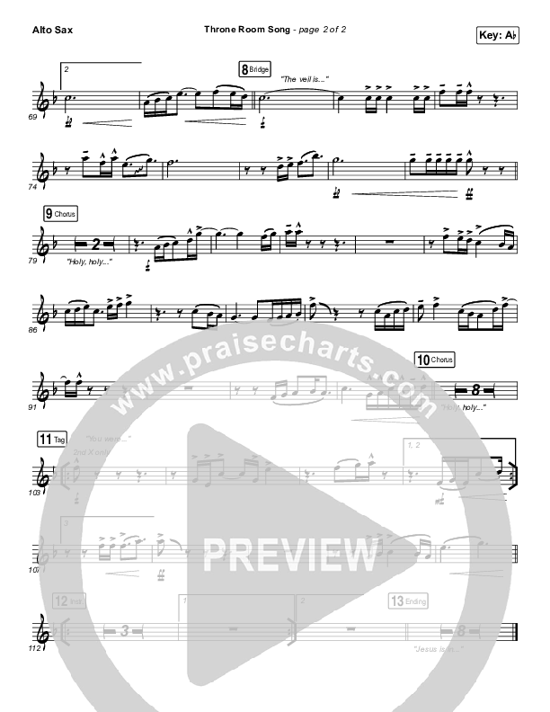 Throne Room Song Alto Sax (People & Songs / May Angeles / Ryan Kennedy)