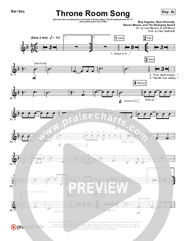 Throne Room Song Bari Sax (People & Songs / May Angeles / Ryan Kennedy)