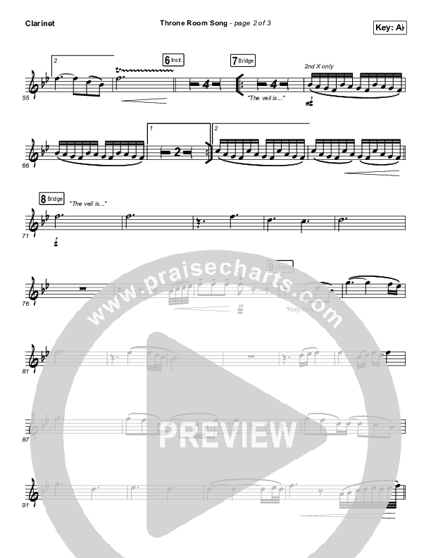 Throne Room Song Clarinet (People & Songs / May Angeles / Ryan Kennedy)